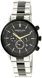 Kenneth Cole Multifunction Czarny/Stal Ø44 mm KC50228004