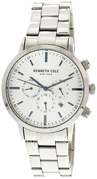 Kenneth Cole Multifunction Biały/Stal Ø44 mm KC50228007