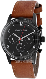 Kenneth Cole Czarny/Skóra Ø42 mm KC50953003