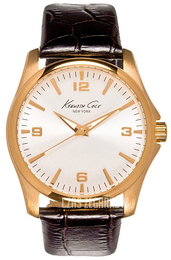 Kenneth Cole Srebrny/Skóra Ø43 mm KC5169
