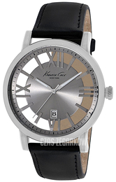 Kenneth Cole Srebrny/Skóra Ø46 mm KC8011