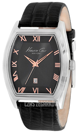 Kenneth Cole Czarny/Stal Ø40 mm KC8013