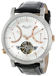 Kenneth Cole Automatic Srebrny/Skóra Ø43 mm KC8014