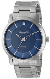 Kenneth Cole Diamond Niebieski/Stal Ø44 mm KC9329