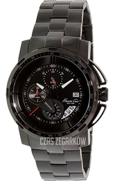 Kenneth Cole Czarny/Stal Ø48 mm KC9331