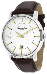 Kenneth Cole Biały/Skóra Ø44 mm KCW1015