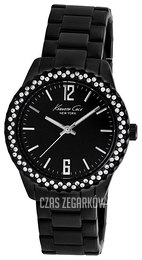 Kenneth Cole Czarny/Stal Ø38 mm KCW4009