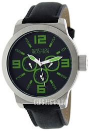 Kenneth Cole Reaction Czarny/Skóra Ø46 mm RK1266