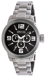Kenneth Cole Czarny/Stal Ø46 mm RK3218