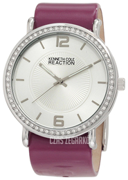 Kenneth Cole Srebrny/Skóra Ø44 mm RK6008