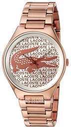 Lacoste Valencia Srebrny/Stal w kolorze różowego złota Ø38 mm 2000929