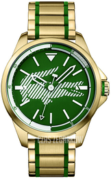 Lacoste Zielony/Stal w odcieniu złota Ø46 mm 2010962