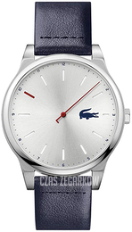 Lacoste Srebrny/Skóra Ø43 mm 2011000