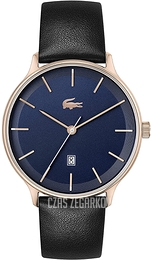 Lacoste Club Czarny/Skóra Ø42 mm 2011168