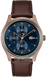 Lacoste Musketeer Niebieski/Skóra Ø44 mm 2011210