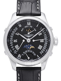 Longines Master Czarny/Skóra Ø41 mm L2.738.4.51.7