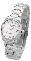 Longines Master Biały/Stal Ø25.5 mm L2.128.4.87.6
