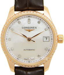 Longines Master Biały/Skóra Ø25.5 mm L2.128.9.87.3