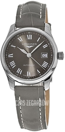 Longines Master Szary/Skóra Ø29 mm L2.257.4.71.3