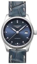 Longines Master Niebieski/Skóra Ø29 mm L2.257.4.97.0