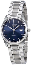 Longines Master Niebieski/Stal Ø29 mm L2.257.4.97.6