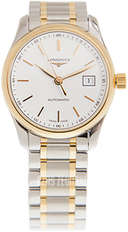 Longines Master Biały/Stal w odcieniu złota Ø29 mm L2.257.5.12.7