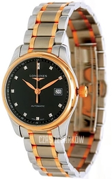 Longines Master Czarny/18 karatowe różowe złoto Ø29 mm L2.257.5.59.7
