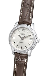 Longines Saint-Imier Srebrny/Skóra Ø26 mm L2.263.4.72.0