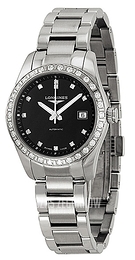 Longines Conquest Ladies Czarny/Stal Ø29.5 mm L2.285.0.57.6