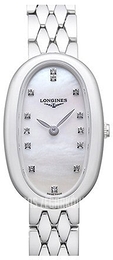 Longines Symphonette Biały/Stal Ø18.9 mm L2.305.4.87.6