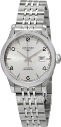 Longines Record Srebrny/Stal Ø30 mm L2.321.4.76.6