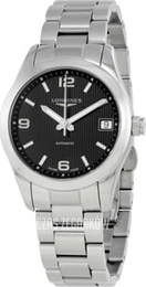 Longines Conquest Czarny/Stal Ø34 mm L2.385.4.56.6