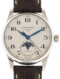 Longines Master Biały/Skóra Ø34 mm L2.409.4.78.3