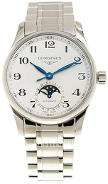 Longines Master Biały/Stal Ø34 mm L2.409.4.78.6