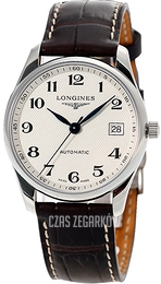 Longines Master Biały/Skóra Ø36 mm L2.518.4.78.3