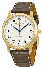 Longines Master Biały/Skóra Ø38.5 mm L2.628.6.78.3