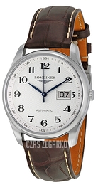 Longines Master Srebrny/Skóra Ø40 mm L2.648.4.78.3