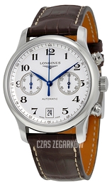 Longines Master Biały/Skóra Ø38.5 mm L2.669.4.78.3