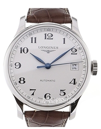 Longines Master Biały/Skóra Ø47.5 mm L2.689.4.78.3