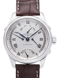 Longines Master Srebrny/Skóra Ø41 mm L2.715.4.71.3