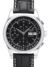 Longines Heritage Czarny/Skóra Ø40 mm L2.747.4.52.4