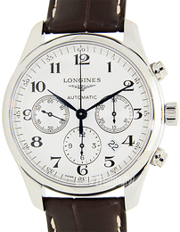 Longines Master Srebrny/Skóra Ø42 mm L2.759.4.78.5