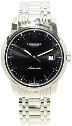 Longines Saint-Imier Czarny/Stal Ø41 mm L2.766.4.52.6