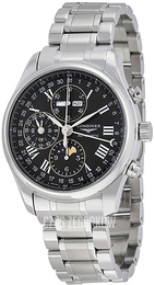 Longines Master Czarny/Stal Ø42 mm L2.773.4.51.6
