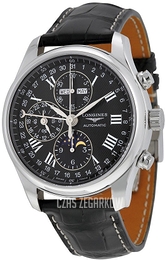 Longines Master Czarny/Skóra Ø42 mm L2.773.4.51.7