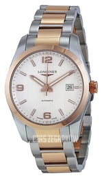 Longines Conquest Srebrny/18 karatowe różowe złoto Ø40 mm L2.785.5.76.7