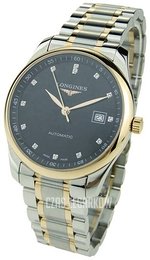 Longines Master Czarny/18 karatowe różowe złoto Ø40 mm L2.793.5.57.7