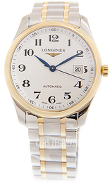 Longines Master Srebrny/18 karatowe żółte złoto Ø40 mm L2.793.5.78.7