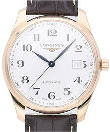 Longines Master Srebrny/Skóra Ø40 mm L2.793.8.78.3