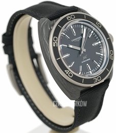 Longines Ultra-Chron Czarny/Tkanina Ø43 mm L2.839.4.52.2